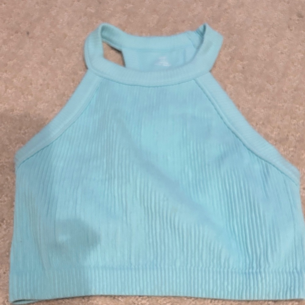Aerie Sky Blue Halter Top
